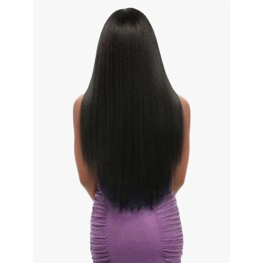 Natural Color 360 Lace Straight Human Hair Wig With Bleached Knots